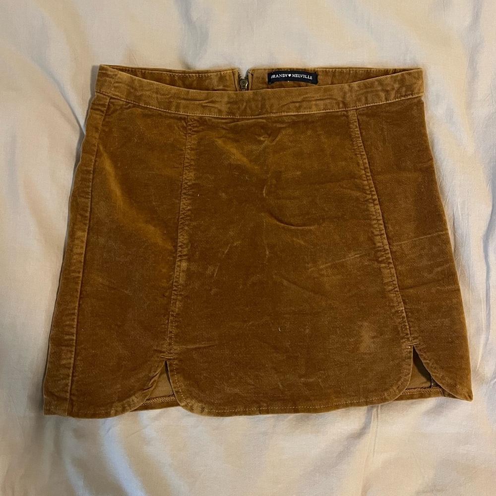 Brown Suede Brandy Melville Skirt